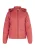 usha licht gewatteerd jack Dames Vintage rood