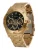 GUESS Analoog horloge ‘CONTINENTAL’  goud / zwart