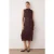 Dames Pünktchen Midi Mouwloze Casual Shift Jurk