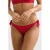 BEACHWAVE strik bikinibroekje met lurex en textuur rood