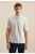 Seidensticker T-Shirt Polokraag grijs, Gestreept