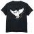 Harry Potter Katoenen T-shirt met uilenletters voor meisjes (Zwart)