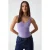 Slim Fit tanktop met U-hals en drukknopen