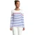 SOLS Dames/Dames Matelot Gestreept T-shirt Met Lange Mouwen (Wit/Royaalblauw/Rood)