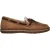 Skechers Comfortabele platte mocassin-pantoffels van imitatiesuède voor dames (Kastanje)