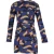 MSGM bedrukte mini-jurk van polyester in blauw.
