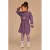 Stains&Stories midi jurk met print – paars