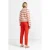 Rich & Royal Casual Pants Sunset Red