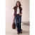 Vest met afhangende schouders, col en ritssluiting