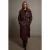 TRENDYOLMİLLA Dames Bruin Effen Oversized Trenchcoats