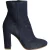 Gianvito Rossi Block Heel Enkellaarsjes in Blauw Denim