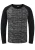 !Solid Shirt ‘Mevan’  zwart gemêleerd