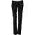 Acht Zwarte Katoenen Slim Fit Denim Lage Taille Jeans