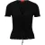 Hugo Slissy slim-fit top met korte mouwen voor dames (Zwart)