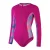 Speedo Dames Marmer Rash Guard Badpak (Paars/Oranje)