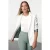 TRENDYOLMİLLA Dames Wit Effen Lang Regular fit Blazers