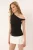 TRENDYOLMİLLA Dames Zwart Effen Mouwloos Getailleerd Blouses