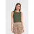 Like Flo Young mouwloze top groen