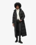 Superdry Vrouwen Maxi Pufferjas met Capuchon Zwart