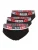 DIESEL Slip  rood / zwart / wit