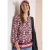 Cecil Dames 3/4-mouwen blouse met grafisch patroon in Rood
