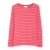 Dames-T-shirt met lange mouwen Kite Portesham Jersey Top Rosey Stripe
