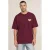 Kultivate oversized T-shirt met backprint – fig