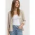 Street One Dames Jas met lange mouwen in gebreide look in Beige
