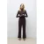 AWARE flared regular waist casual broek donkerbruin
