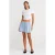 Katoenen Denim Mini A-lijn Rok Met Strikdetails