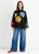Zwarte Bloemige Gehaakte Chunky Brei Oversized Trui