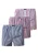 SNOCKS Boxershorts  opaal / lichtblauw / cranberry / wit