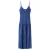MANGO TEEN maxi jurk met print en smockwerk – marineblauw