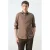 Mango Man regular casual overhemd bruin