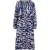 Boss Midi-jurk met elastische tailleband voor dames (Beige/Zwart/Paars)