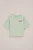 WE Fashion – Meisjes oversized sweat shirt met print – Oversized – Mintgroen – Katoen –