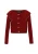 faina Gebreid vest  bourgogne