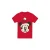Disney Heren Mickey Mouse Kerstman Gezicht T-Shirt (Rood)