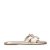 Sacha leren slippers goud