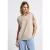 Street One Dames Silk-Look Shirt met tekst in Beige