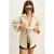 Textuur Oversized V-hals Cardigan met Knoopsluiting