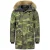 Y Chrom Lange parka jas met bontkraag