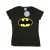 DC Comics Dames/Dames Batman Logo Katoenen T-Shirt (Licht Grafiet)