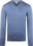 McGregor Trui Merinowol V-Hals Faded Blauw