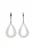 usha WHITE LABEL Oorbellen  zilver / wit