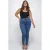 Fox Factor IRI Lenox Blue high waist slim fit jeans medium blue denim
