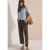 Cecil Dames 7/8 High Waist jeans in Loose Fit in Bruin