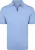 Suitable Knitted Half Zip Polo Dan Lichtblauw