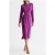 Reiss Valentina-tie Dress Magenta