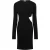Hugo Dames/Dames Skelletty Mini-jurk met lange mouwen (Zwart)